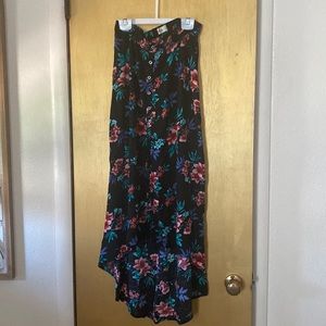 Hollister size S small color black with flower print